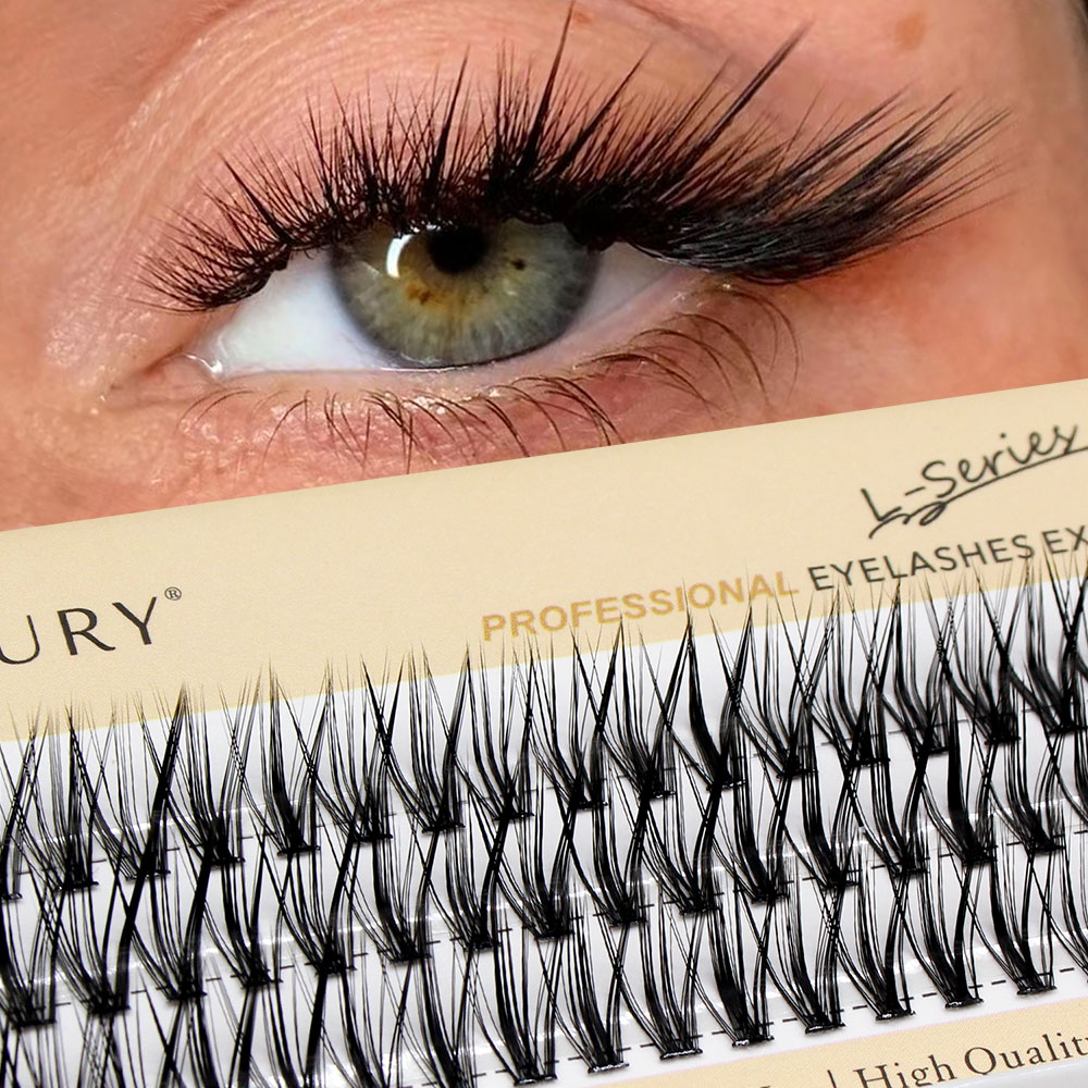 Eyelash Extension Cat Eye - 60pcs 30D C/D/L Curl Cluster Eyelash