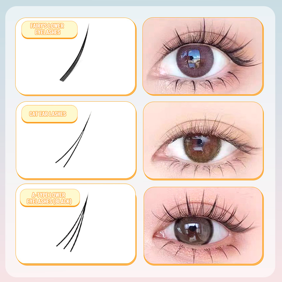 NEW 9 Styles DIY Lower Lash Cl - Eyelash Extension Anime Style ulasan dan harga