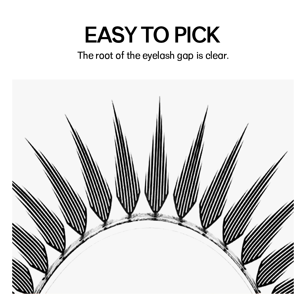 NATUHANA Narrow Spiky Premade  - Eyelash Extension Anime Style ulasan dan harga
