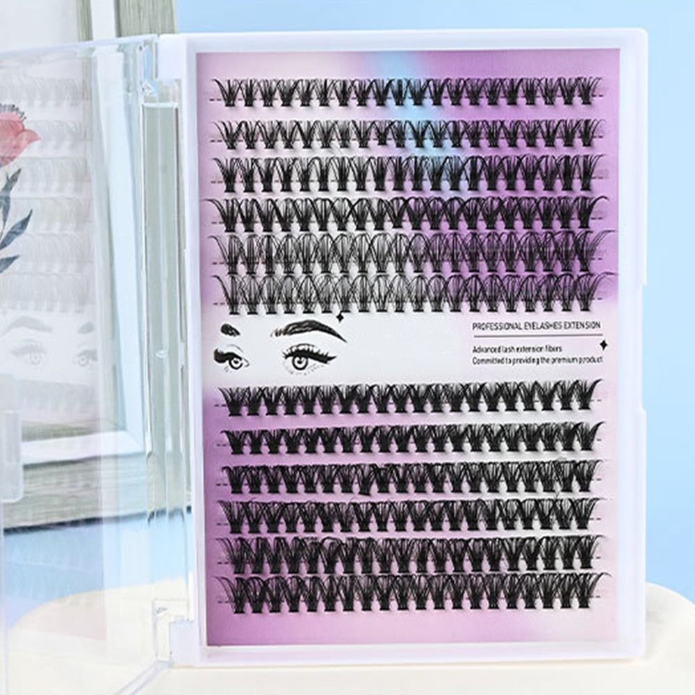 Natural Look False Eyelashes W - Eyelash Extension Cluster ulasan dan harga
