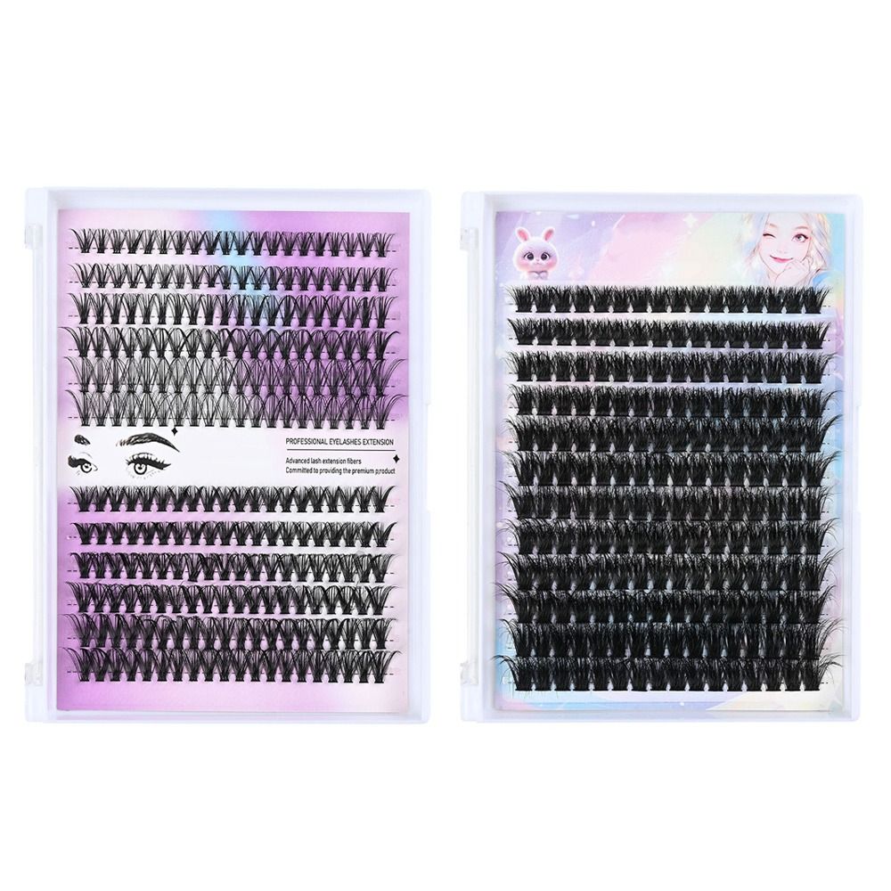 Natural Look False Eyelashes W - Eyelash Extension Cluster ulasan dan harga