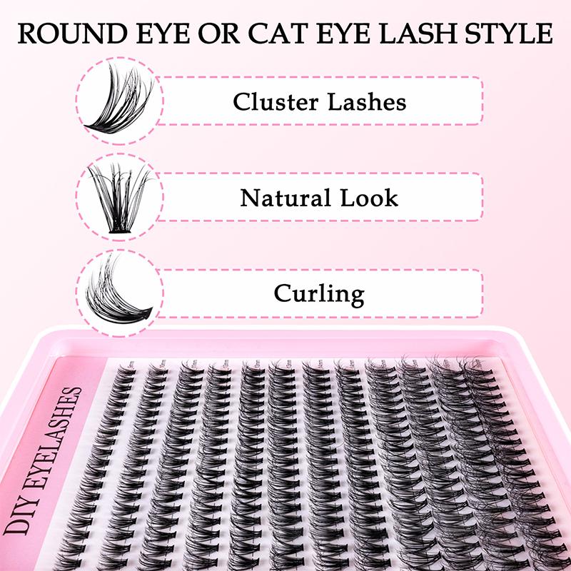 12 Rows 30D 40D 50D 60D 80D In - Eyelash Extension Cluster ulasan dan harga
