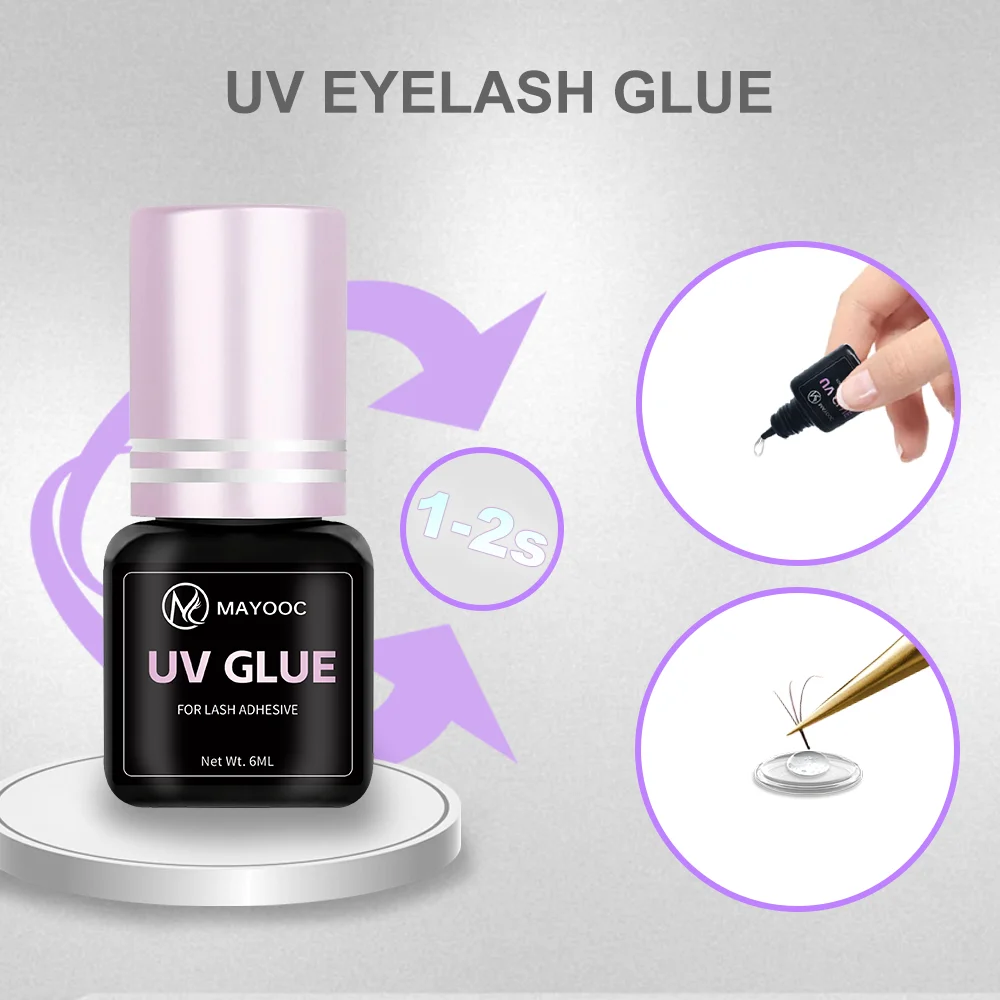 MAYOOC Fast Drying 0.1S UV Eye - Eyelash Extension Uv ulasan dan harga