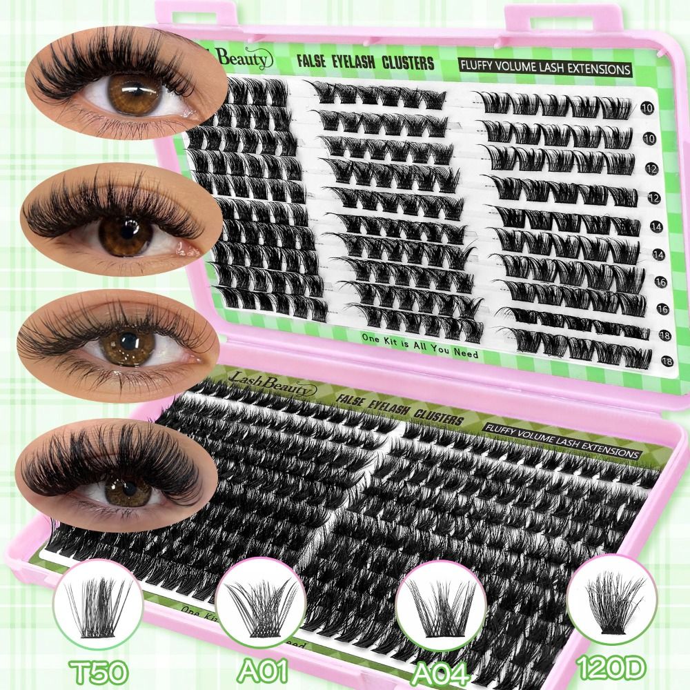 Natural Look False Eyelashes B - Eyelash Extension Cluster ulasan dan harga