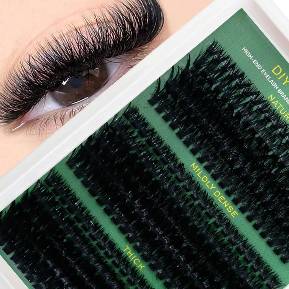 Natural Look False Eyelashes B - Eyelash Extension Cluster ulasan dan harga