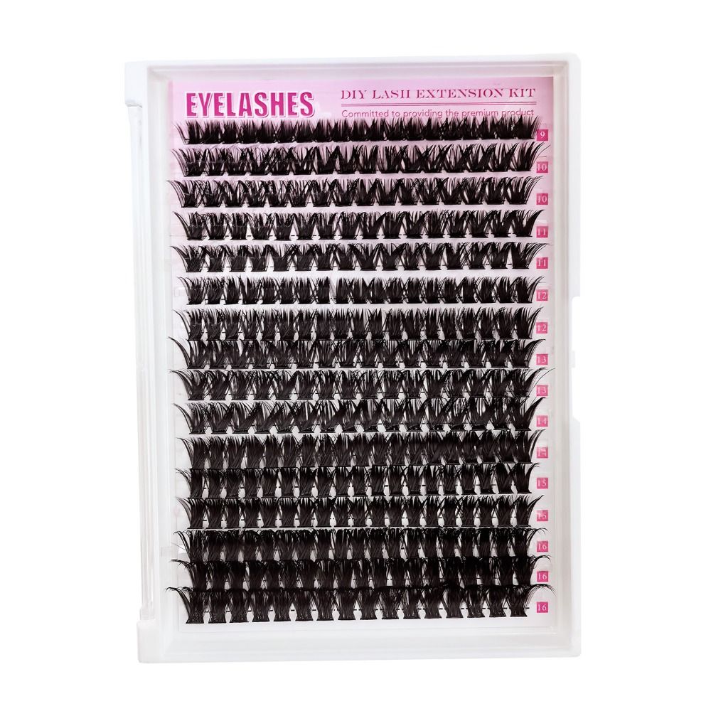 Natural Look False Eyelashes B - Eyelash Extension Cluster ulasan dan harga