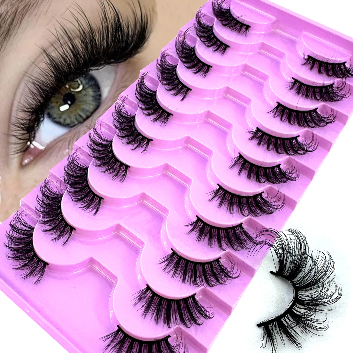 AMSDCN new half eye 10 pairs n - Eyelash Extension Cat Eye ulasan dan harga