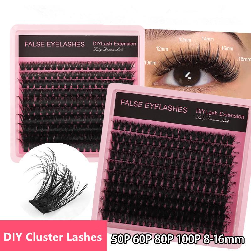 8 to 16mm D Curl Fluffy Lash C - Eyelash Extension Cluster ulasan dan harga