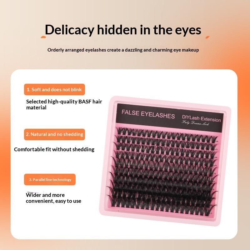 8 to 16mm D Curl Fluffy Lash C - Eyelash Extension Cluster ulasan dan harga