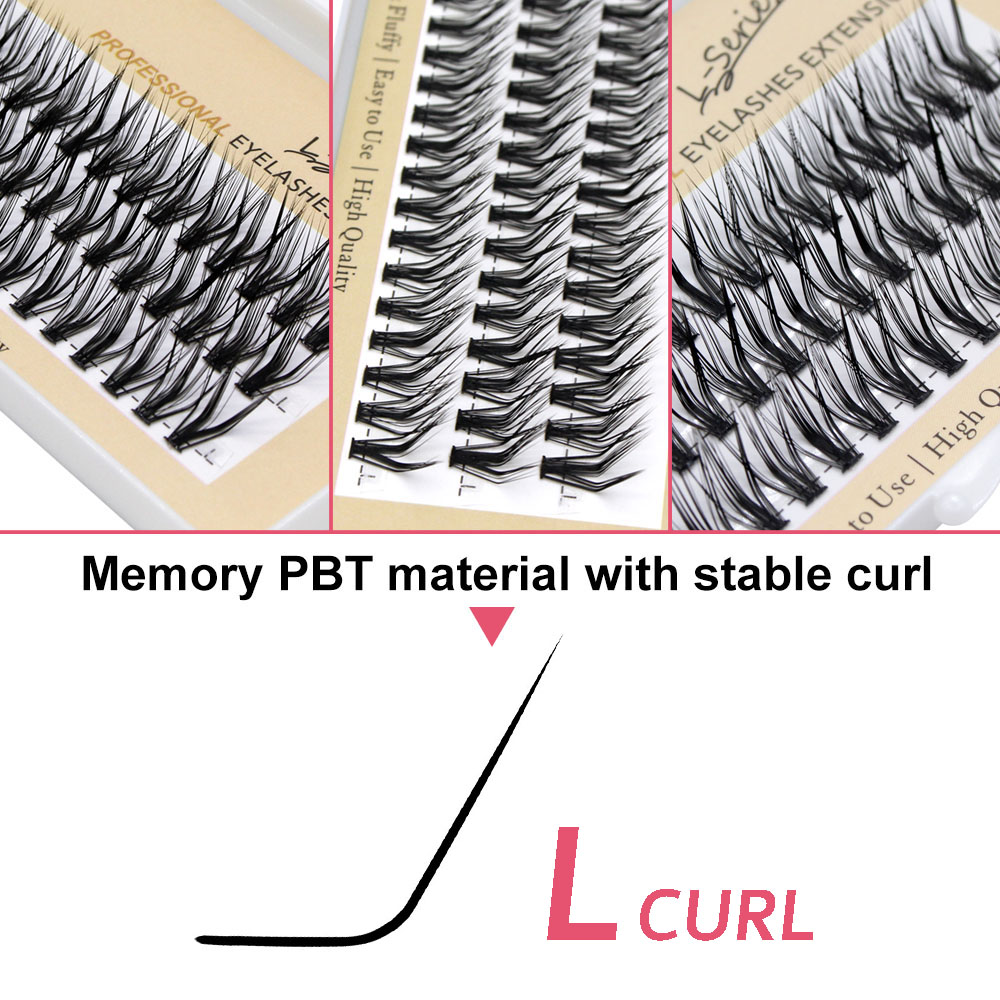 60pcs 30D C/D/L Curl Cluster E - Eyelash Extension Cat Eye ulasan dan harga