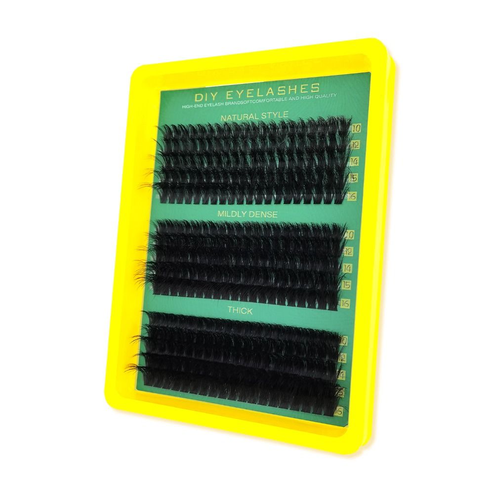 Natural Look False Eyelashes B - Eyelash Extension Cluster ulasan dan harga