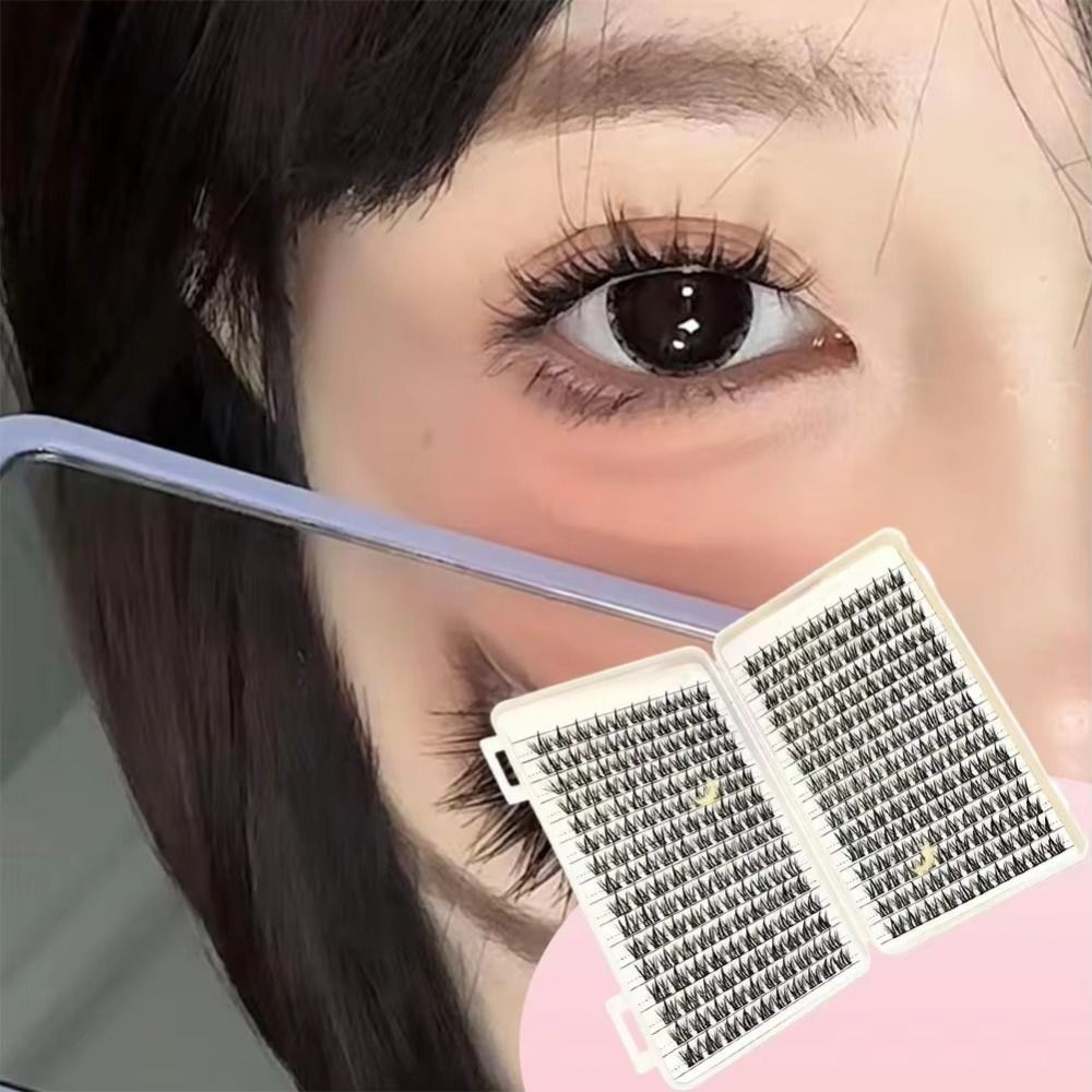 Natural Look False Eyelashes B - Eyelash Extension Cluster ulasan dan harga