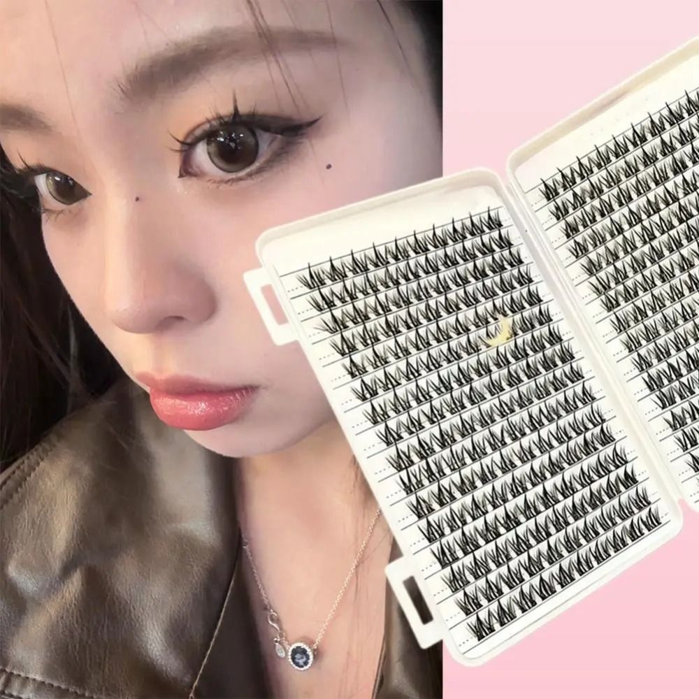 Natural Look False Eyelashes B - Eyelash Extension Cluster ulasan dan harga