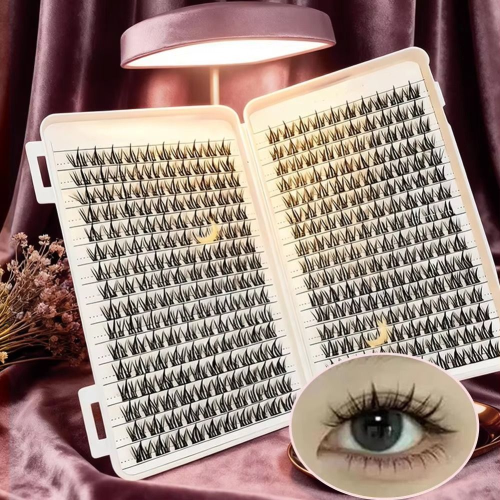 Natural Look False Eyelashes B - Eyelash Extension Cluster ulasan dan harga
