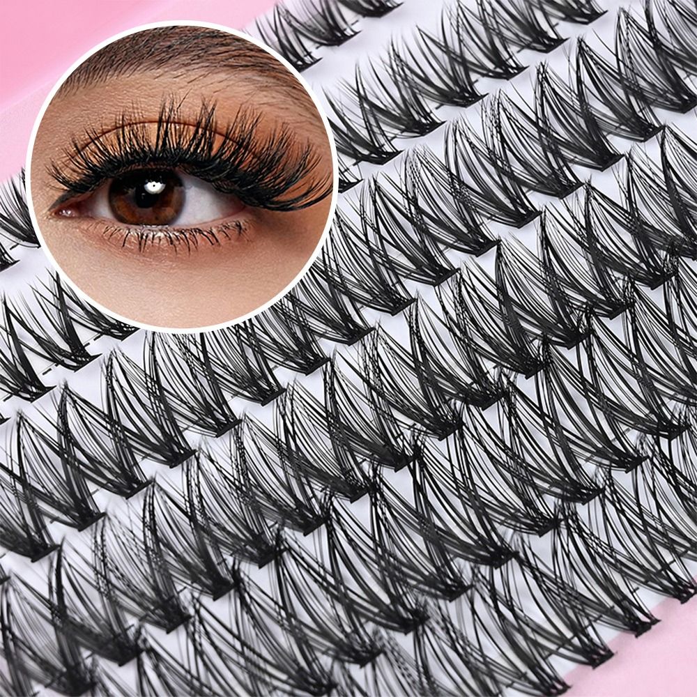 12 Rows Natural Look False Eye - Eyelash Extension Cluster ulasan dan harga
