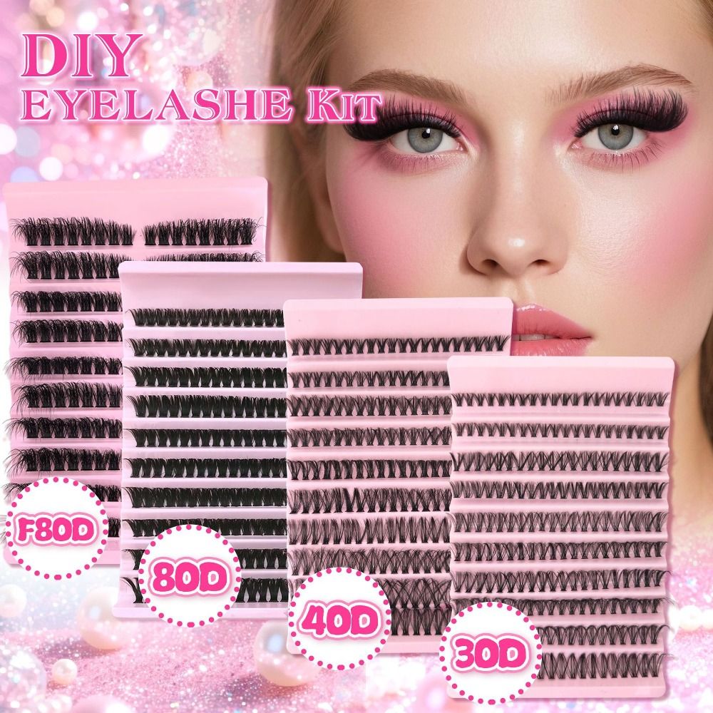 Natural Look False Eyelashes W - Eyelash Extension Cluster ulasan dan harga
