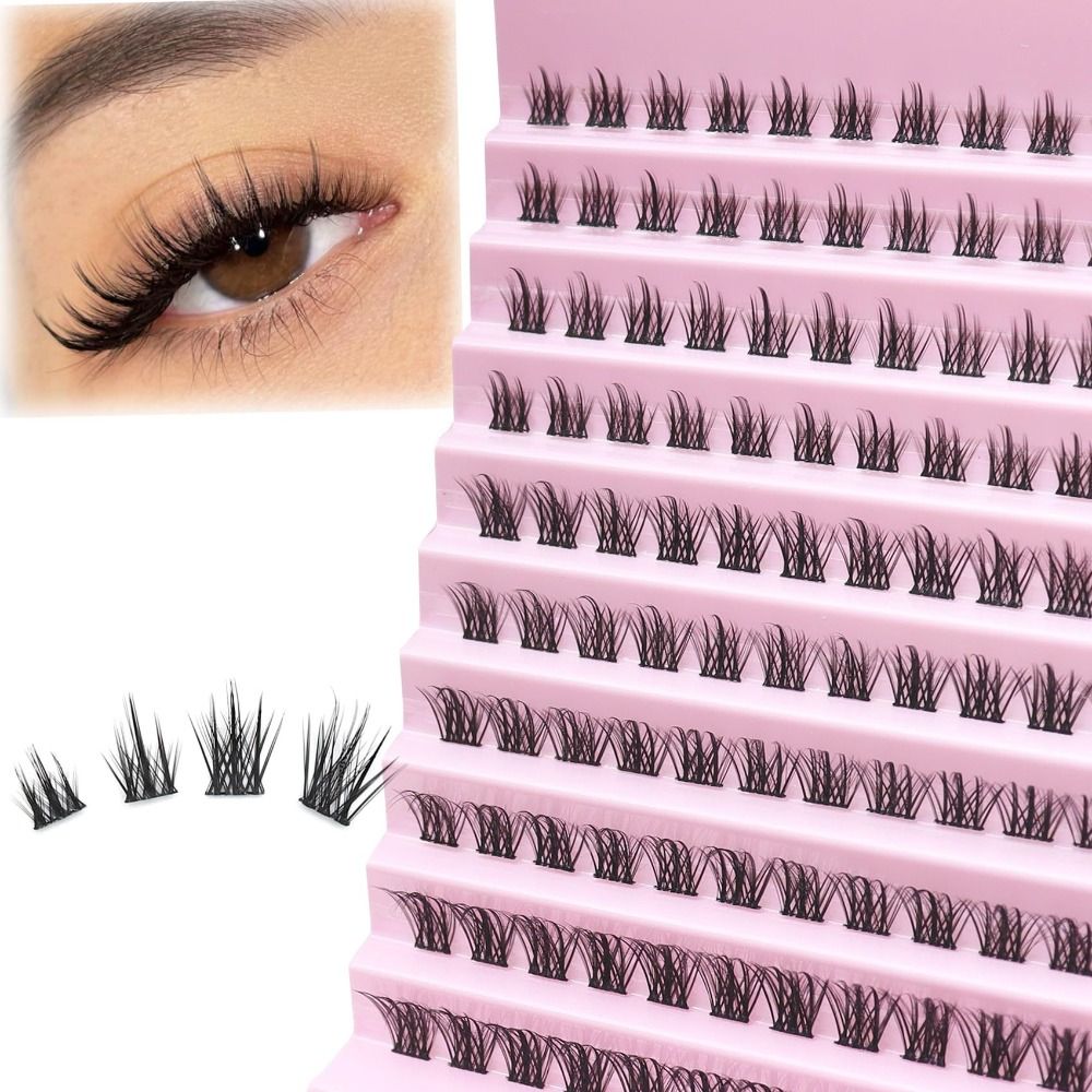 Natural Look False Eyelashes W - Eyelash Extension Cluster ulasan dan harga