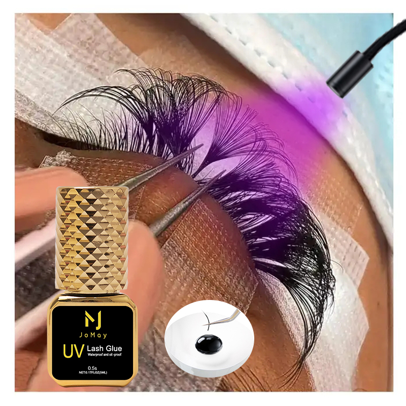 JOMAY Black UV Lash Glue 0.5S  - Eyelash Extension Uv ulasan dan harga