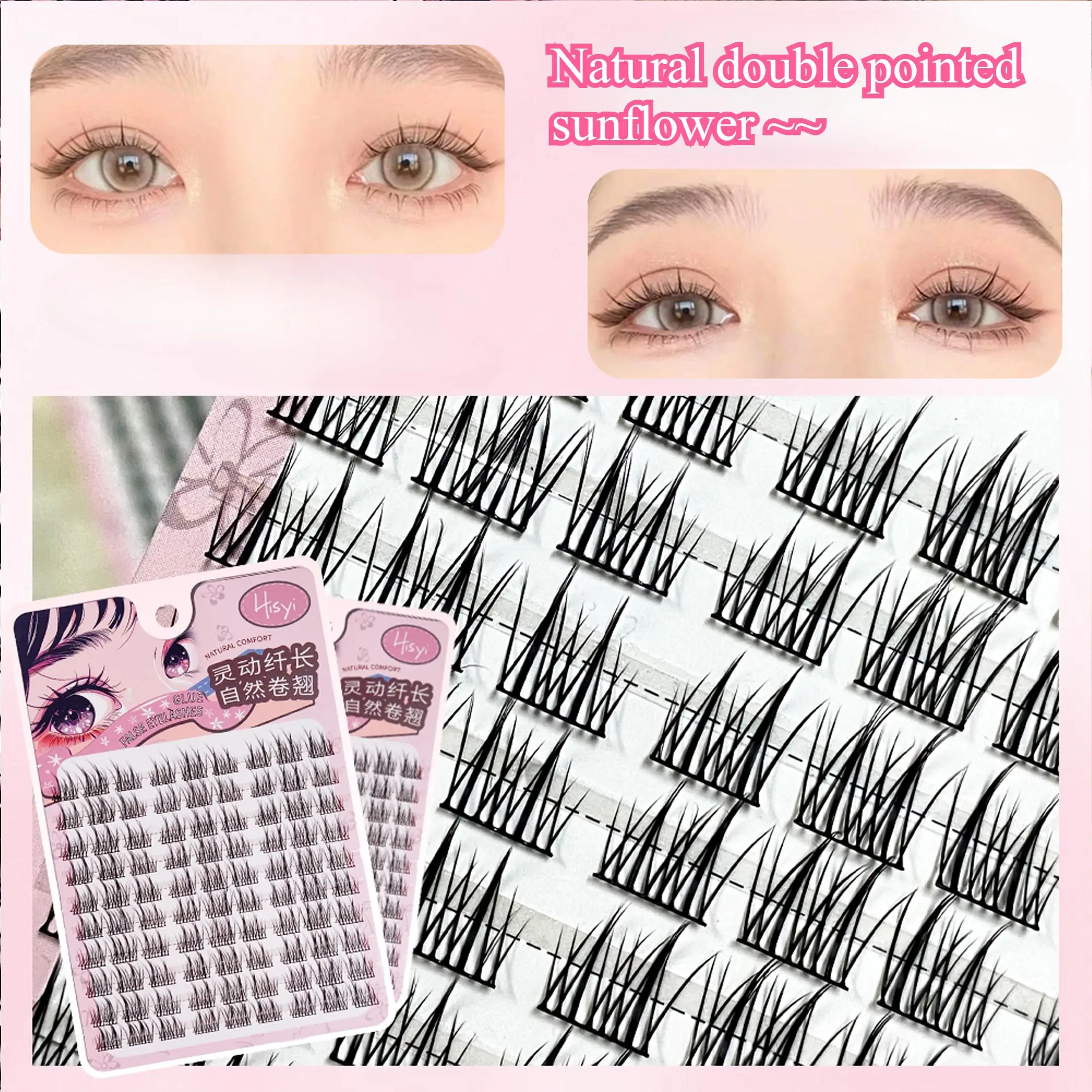 HISYI five optional Natural Ca - Eyelash Extension Cat Eye ulasan dan harga