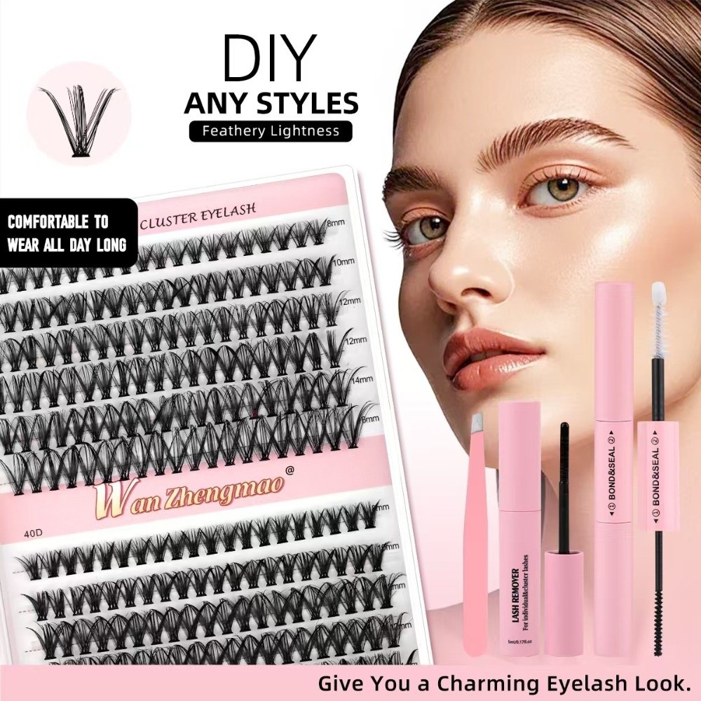 8-16mm Length False Eyelashes  - Eyelash Extension Cluster ulasan dan harga