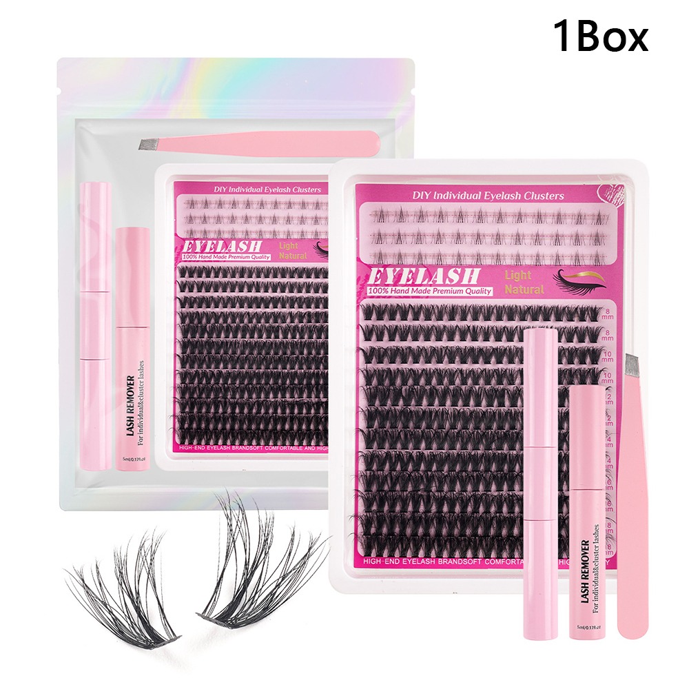 8-18mm Length False Eyelashes  - Eyelash Extension Cluster ulasan dan harga
