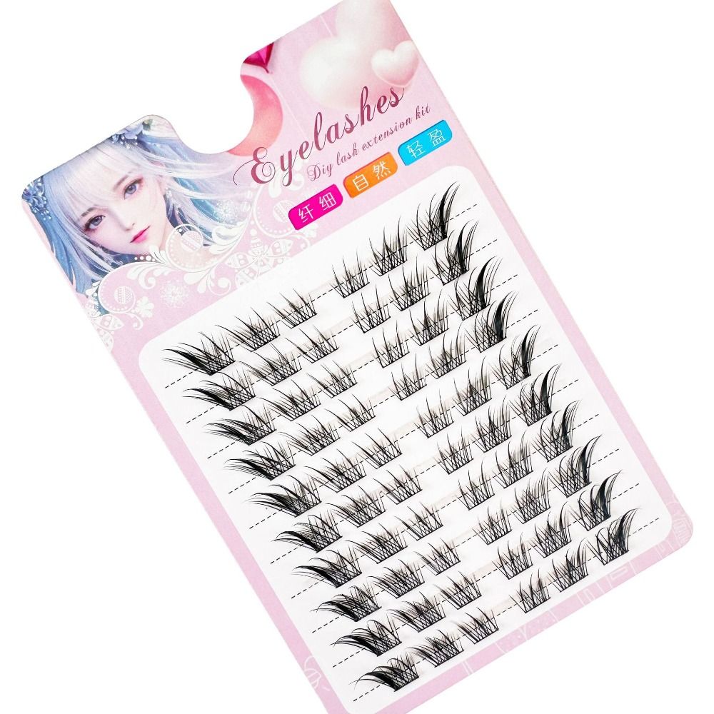 3D Cat Eye Clusters Lashes Nat - Eyelash Extension Cat Eye ulasan dan harga