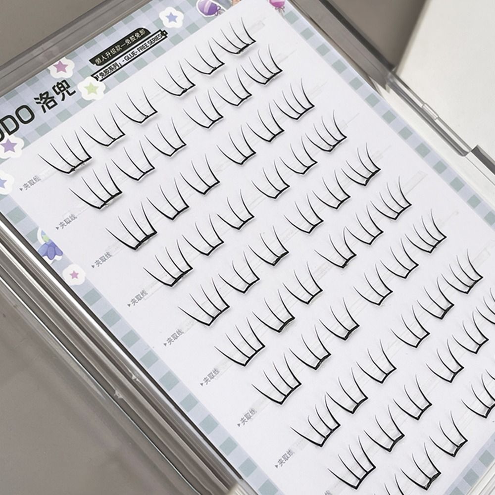 60Pcs No Glue Individual Eyela - Eyelash Extension Anime Style ulasan dan harga