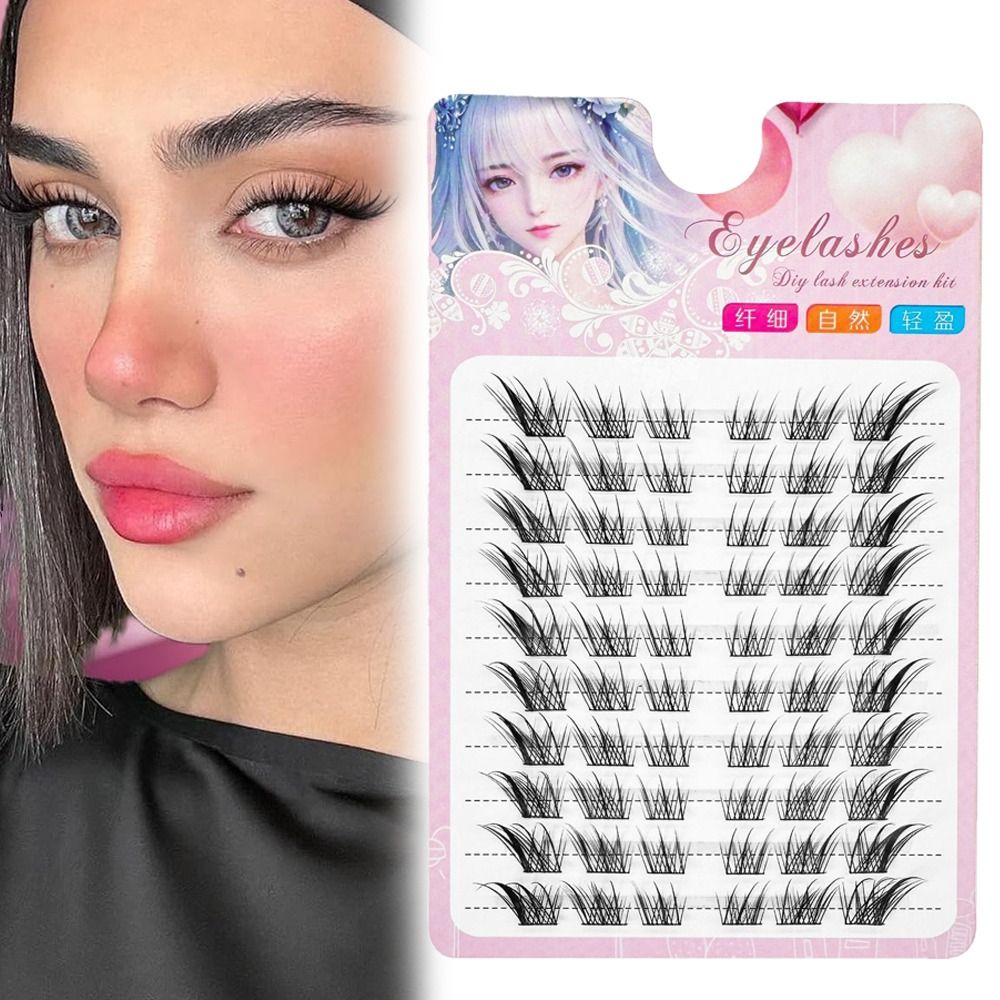 Women Beauty 3D Cat Eye Cluste - Eyelash Extension Cat Eye ulasan dan harga